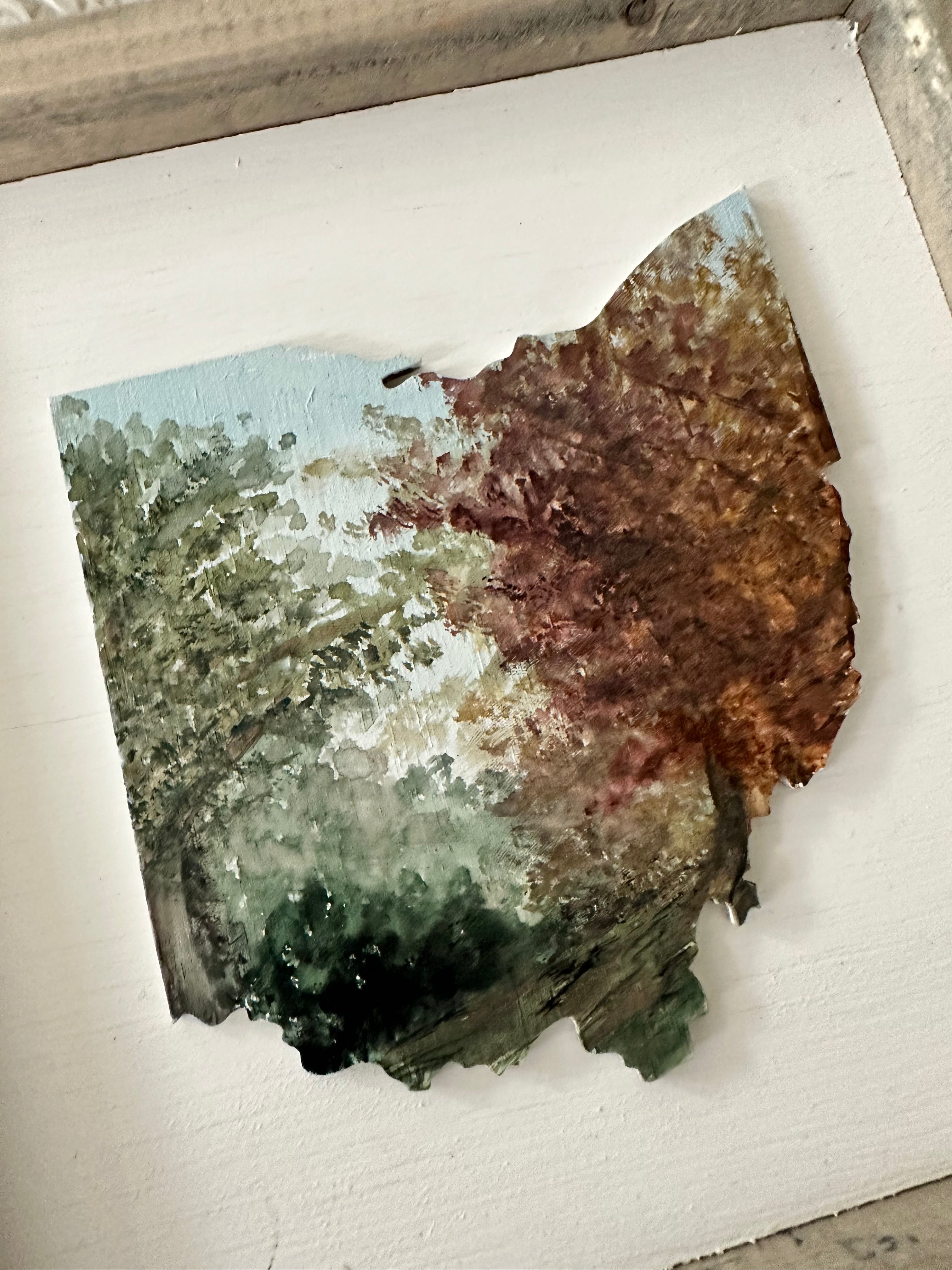 Hand Painted Ohio Fall Leaves