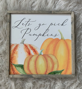 Let’s Go Pick Pumpkins