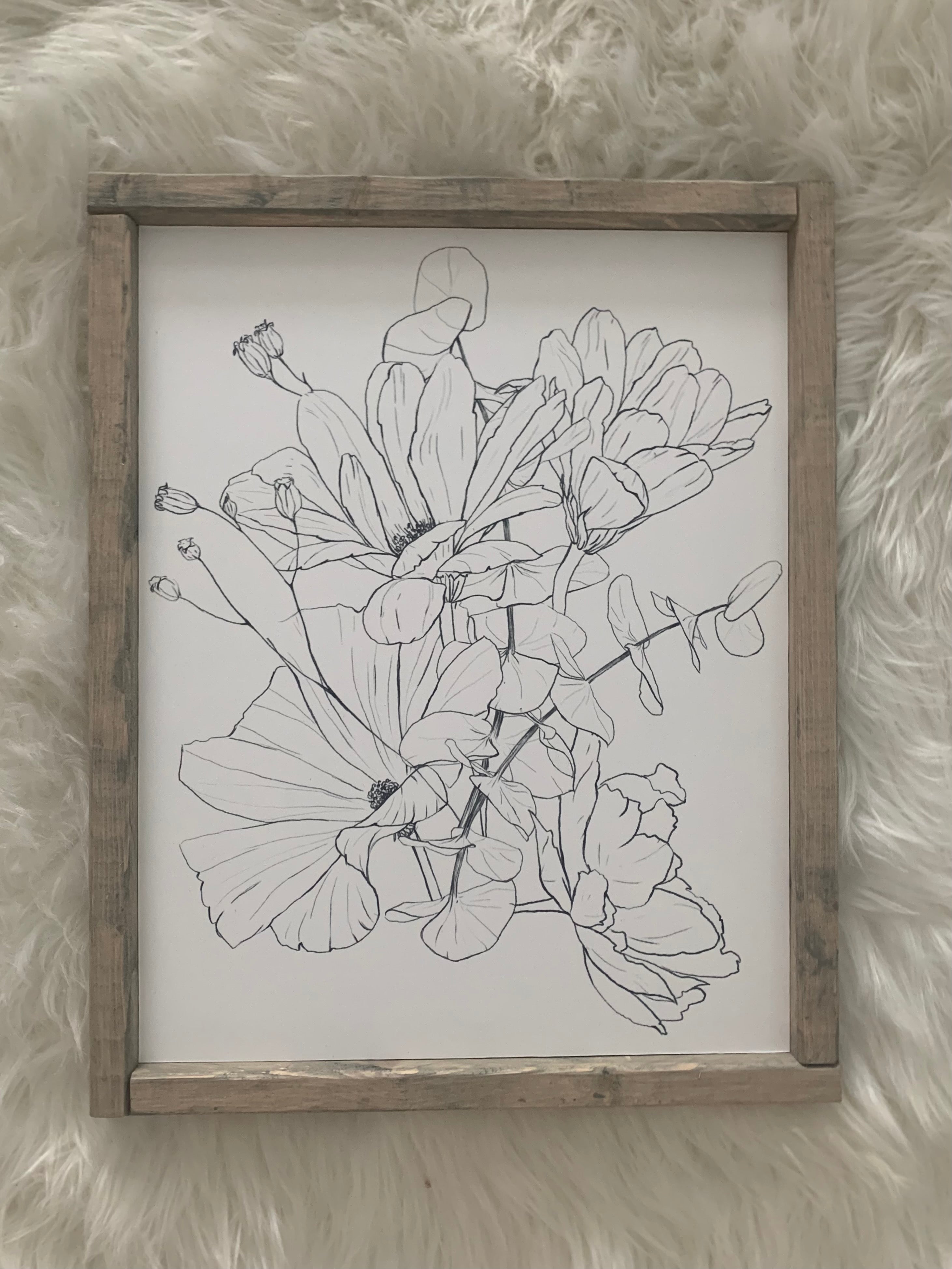 Wildflower Bouquet Sketch